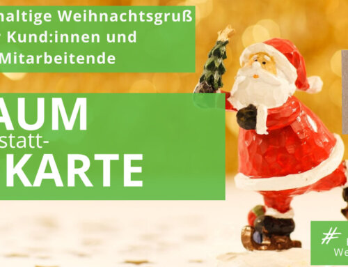 Bäume verschenken für 1,-€: Aktion Baum-statt-Weihnachtskarte